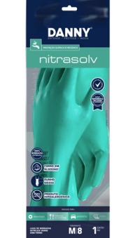 Imagem do produto Luva Nitrílica c/ Forro Danny Nitrasolv  G